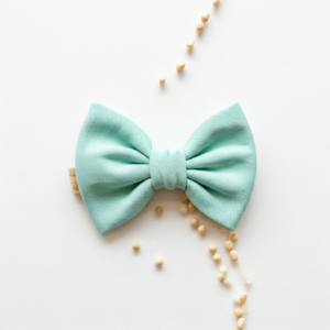 Mint Baby Bow Set