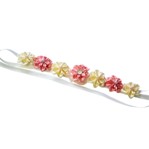 Peaches & Cream Blossom Hairband