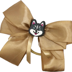 Golden Husky Satin Bow