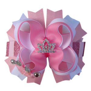 Pink Diamond Tiara Bow