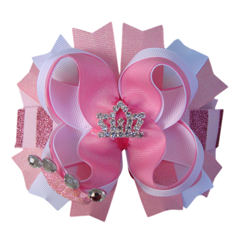 Pink Diamond Tiara Bow