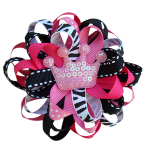 Neon Jungle Princess Loopy Bow