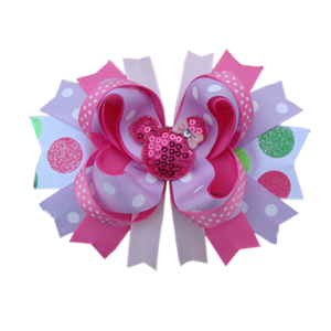Pink Polka-Dot Mouse Boutique Bow