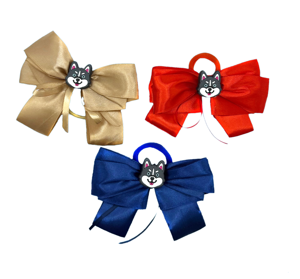 Golden Husky Satin Bow - Image 2